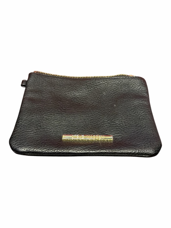 Steve Madden Other - Steve Madden Black Pebble Faux Leather Zipper Pouch Makeup Bag